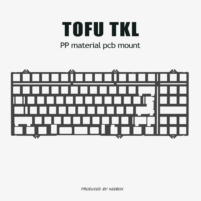 Esports Gaming Keyboard - TOFU TKL Tastatur-Positionierungsplatte Maßgefertigtes PC-Aluminium PP