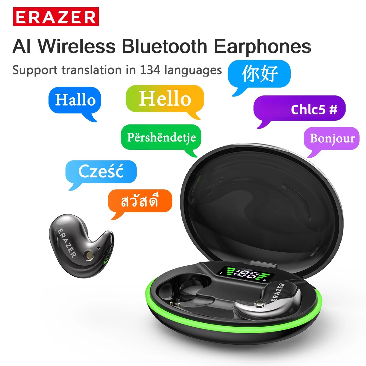 Esports Gamer - EARZER XF58 In-Ear Bluetooth-Kopfhörer mit Mikrofon,