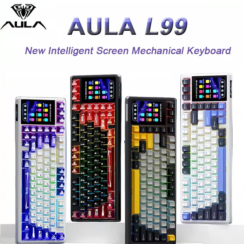 Esports Gaming Uk - AULA L99 Intelligente Gaming-Tastatur mit Bildschirmanzeige,