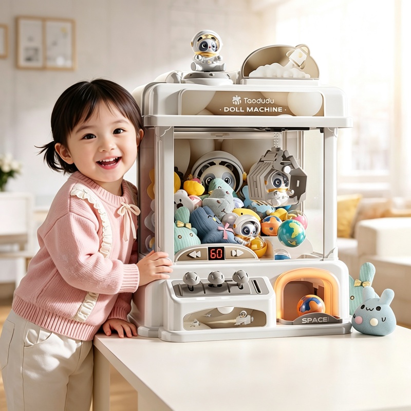 Esports Gamer - Kinder-Mini-Greifautomat, Münzbetriebene Spielautomaten, Arcade-Kranmaschine für Puppen,