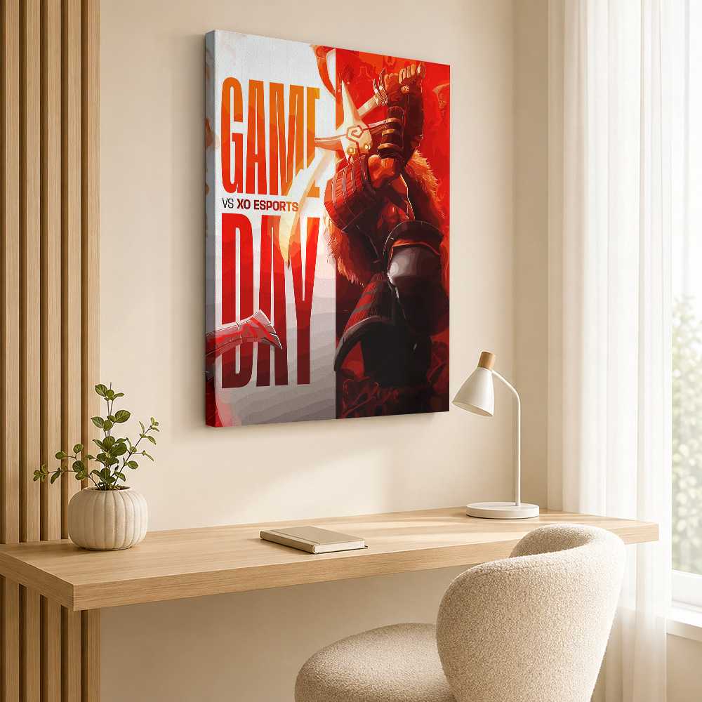 Game Day VS XO Esports Gerahmt – Esports Gaming Poster Bewertung und Preis