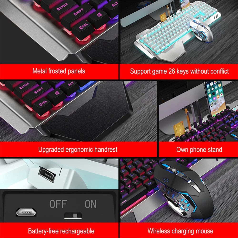 K680 wiederauf ladbare 2,4g dr – Esports Gaming Keyboard Bewertung und Preis