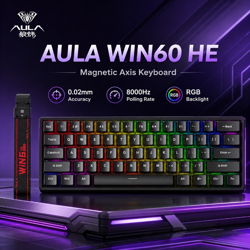 AULA WIN60 HE Magnetische Achs – Esports Gaming Uk Bewertung und Preis