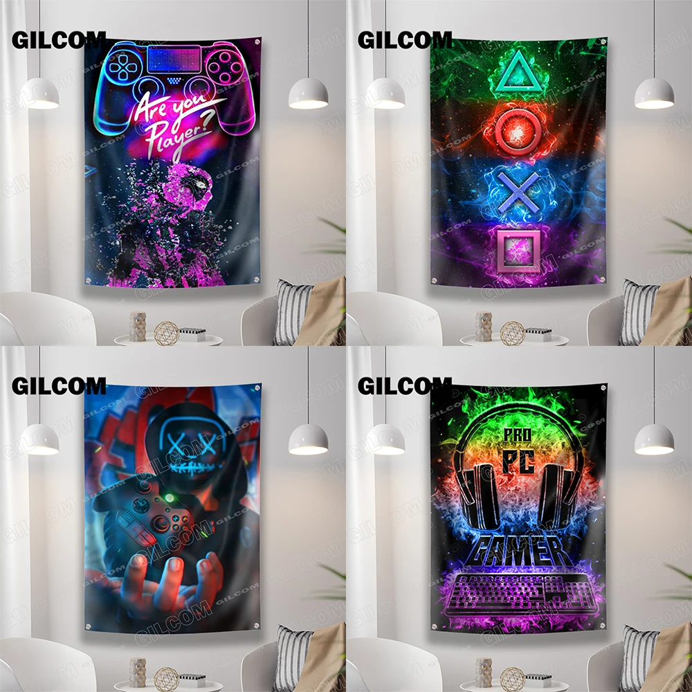 Gaming Room Flag Cool Punk Sty – Esports Gaming Poster Bewertung und Preis