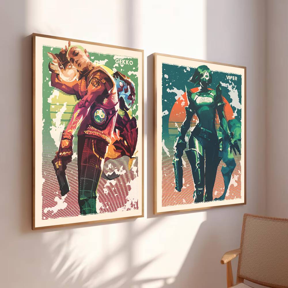 Farbenfrohes Gradient-Kriegerp – Esports Gaming Poster Bewertung und Preis