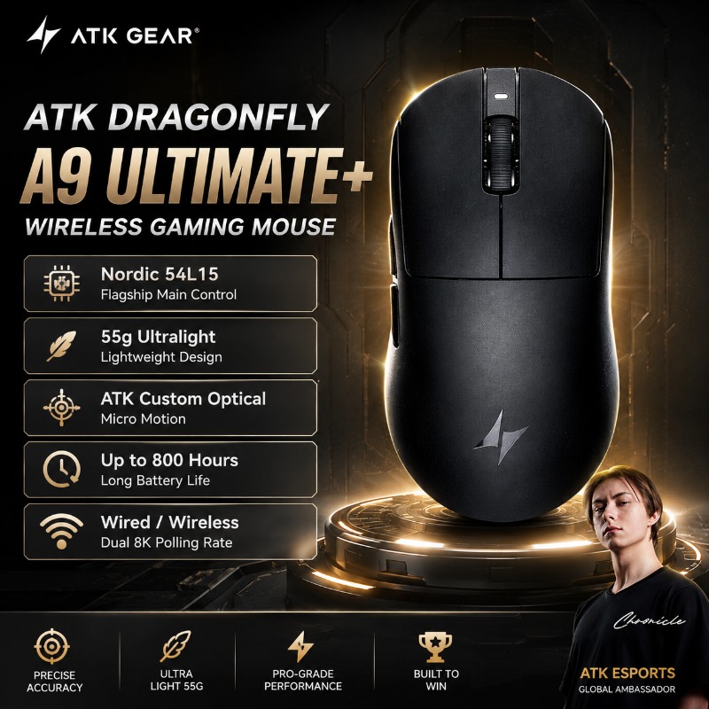 ATK Dragonfly A9 Ultimate+ Gam – Ultimate Esports Gaming Bewertung und Preis