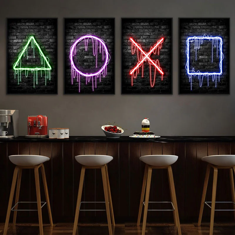 Gaming Neon 'Eat Sleep Game Re – Esports Gaming Poster Bewertung und Preis