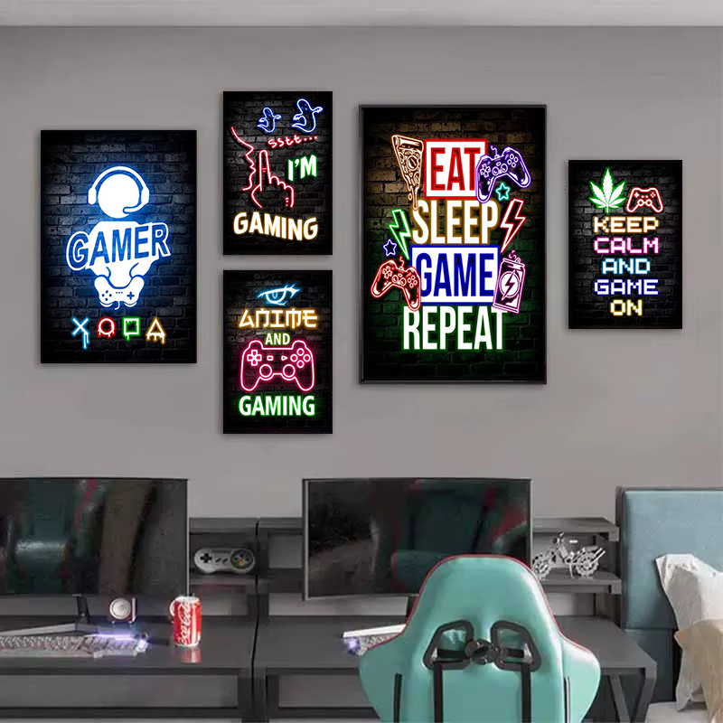 1 Stück Rahmenloses Leinwandbi – Esports Gaming Poster Bewertung und Preis