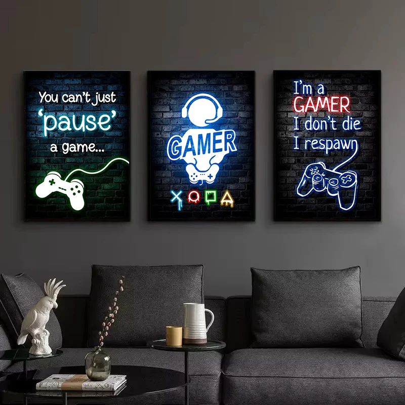 1 Stück Rahmenloses Leinwandbi – Esports Gaming Poster Bewertung und Preis