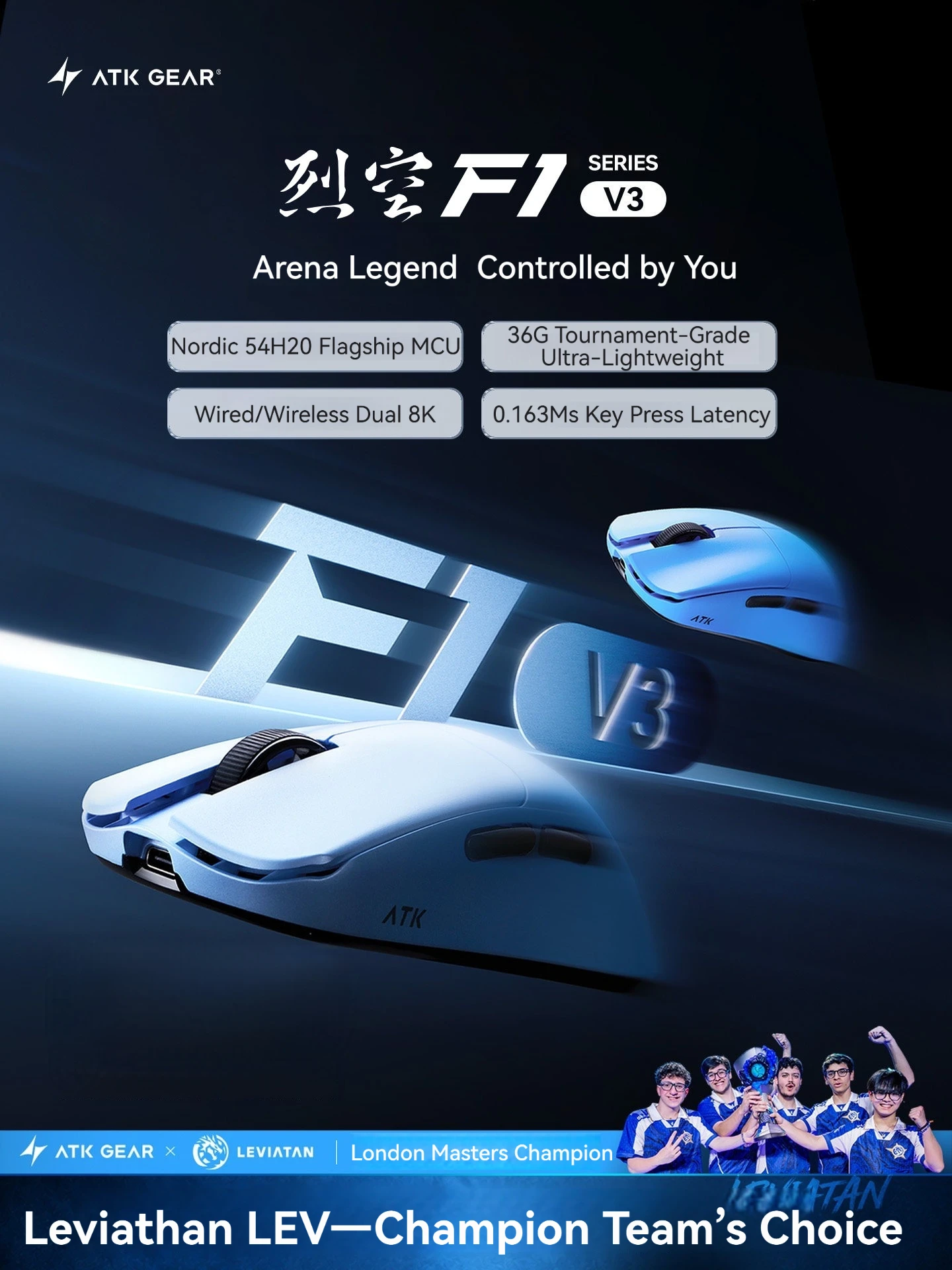 ATK F1 V3 Ultimate 8K Kabellos – Ultimate Esports Gaming Bewertung und Preis