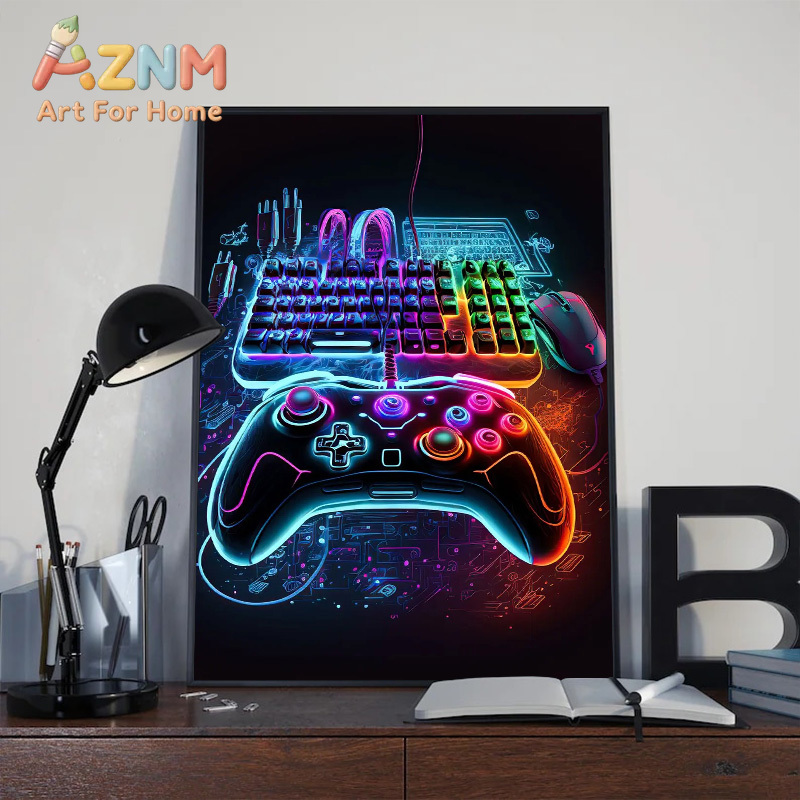 Modernes Neon-Pop Cool Gaming  – Esports Gaming Poster Bewertung und Preis