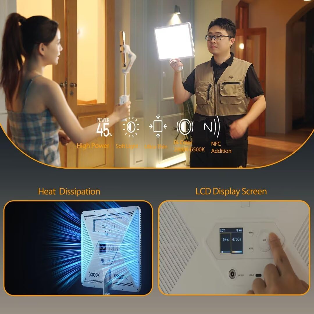 Godox P260C Pro LED-Videoleuch – Led Light Panel Stream Bewertung und Preis