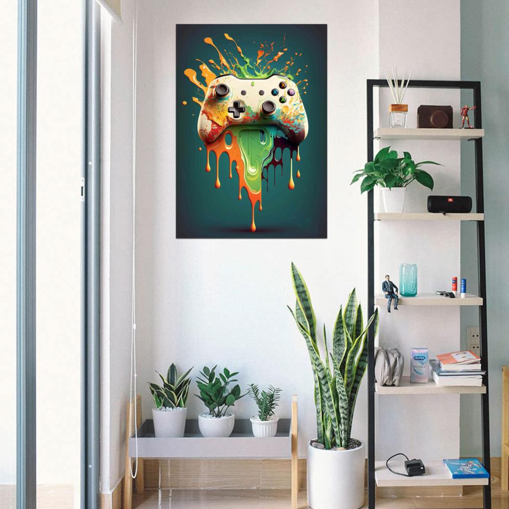 80er Jahre Bunte Punk Neon Gam – Esports Gaming Poster Bewertung und Preis