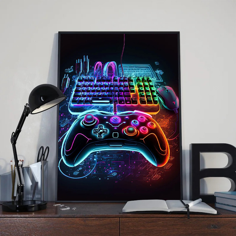Neon Pop Cooles Gaming-Wandkun – Esports Gaming Poster Bewertung und Preis