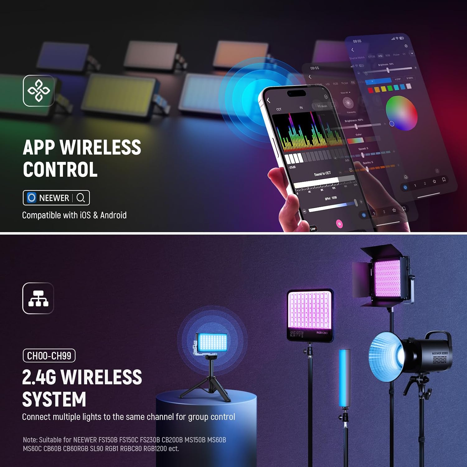 NEEWER 12W RGB-Videolicht für  – Led Light Panel Stream Bewertung und Preis