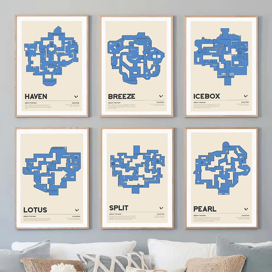 Retro 2023 Hot Game Valorant K – Esports Gaming Poster Bewertung und Preis